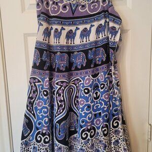 animal print wrap skirt